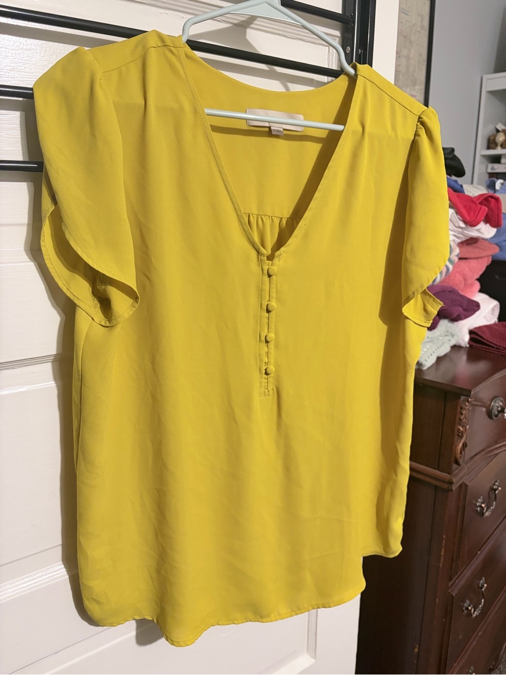 LOFT Yellow Women's Top